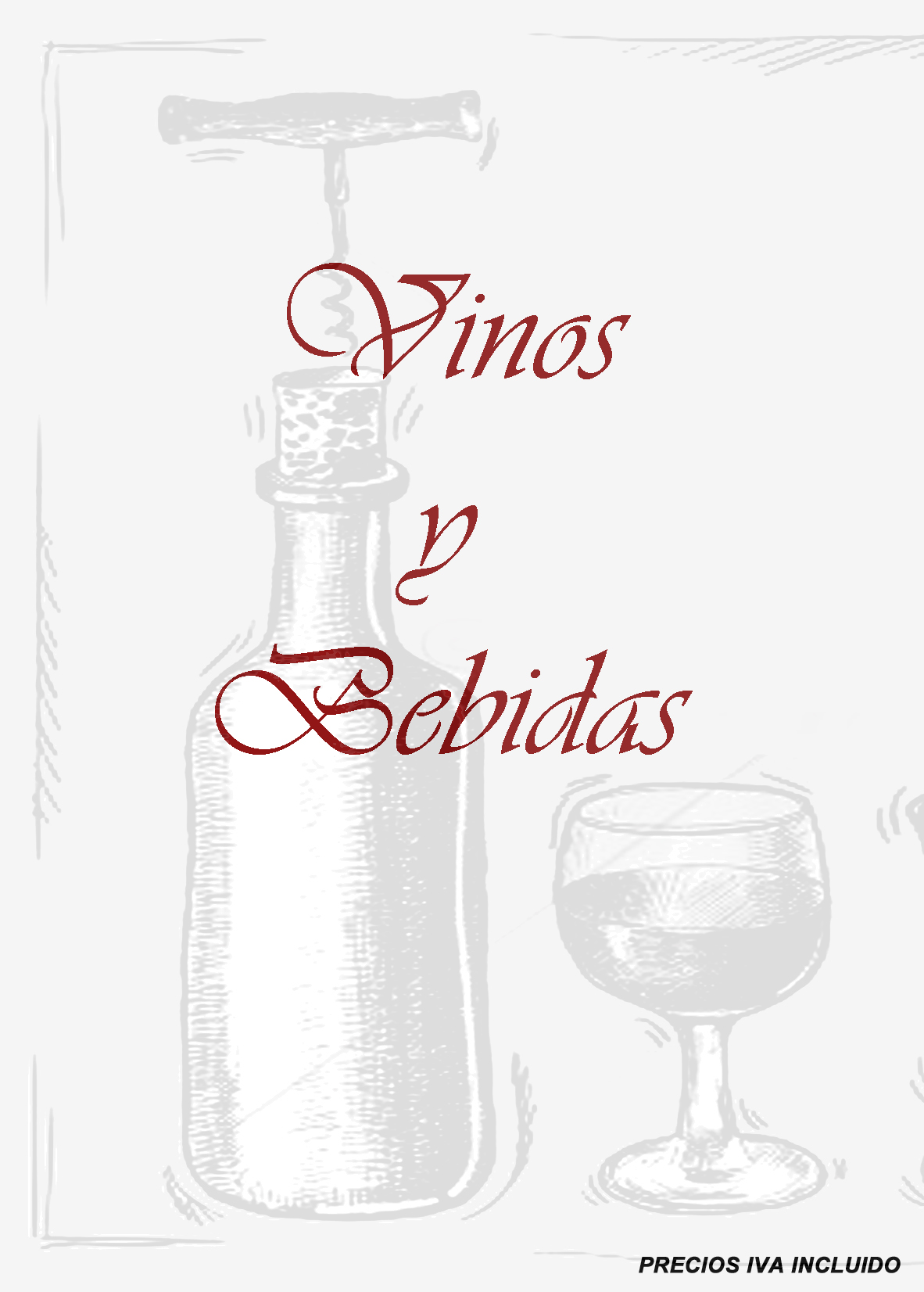 Portada vinos y bebidas